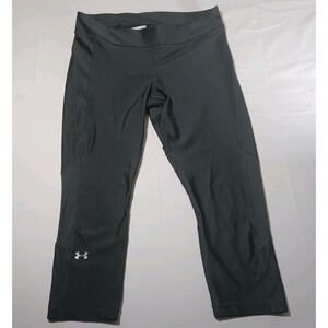 Under Armour women's compression pants black co-branded with 9Round size L